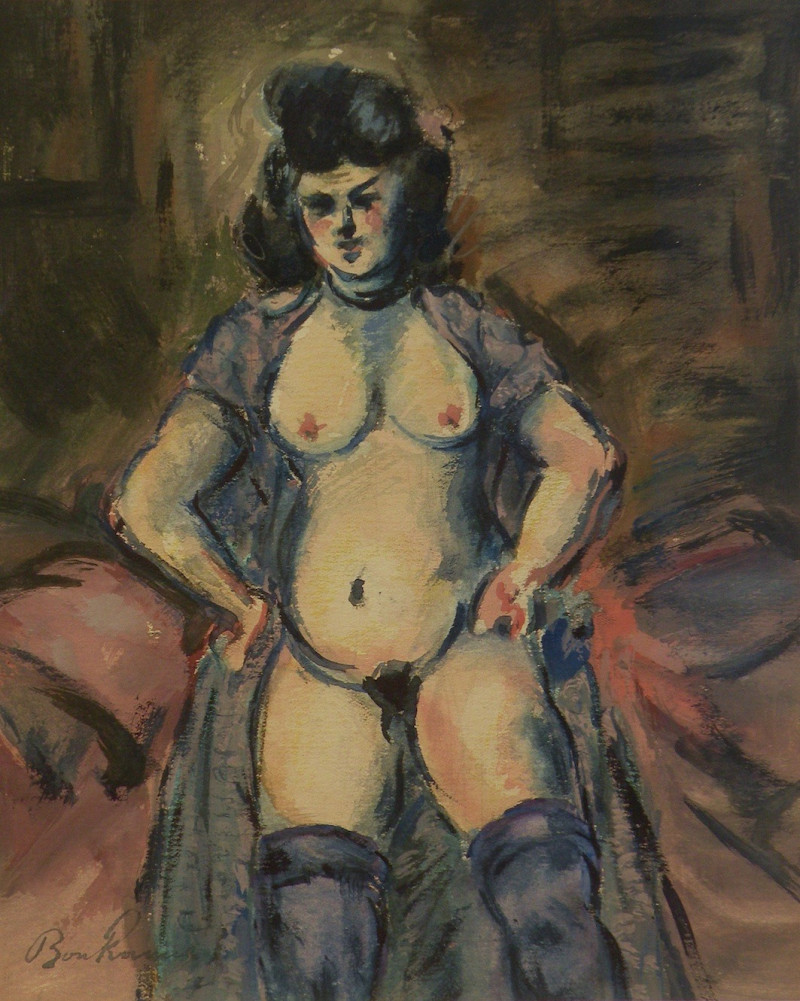 „Courtisane au peignoir“