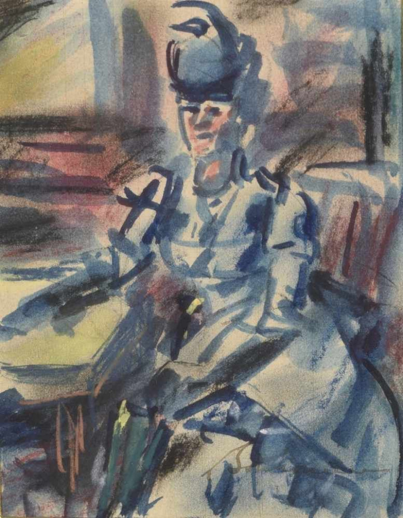 "Femme en bleu"