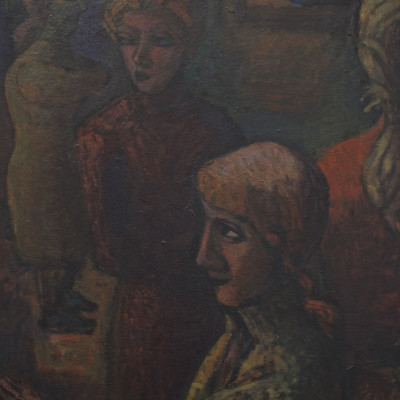 "Interieur mit vier weiblichen Figuren"